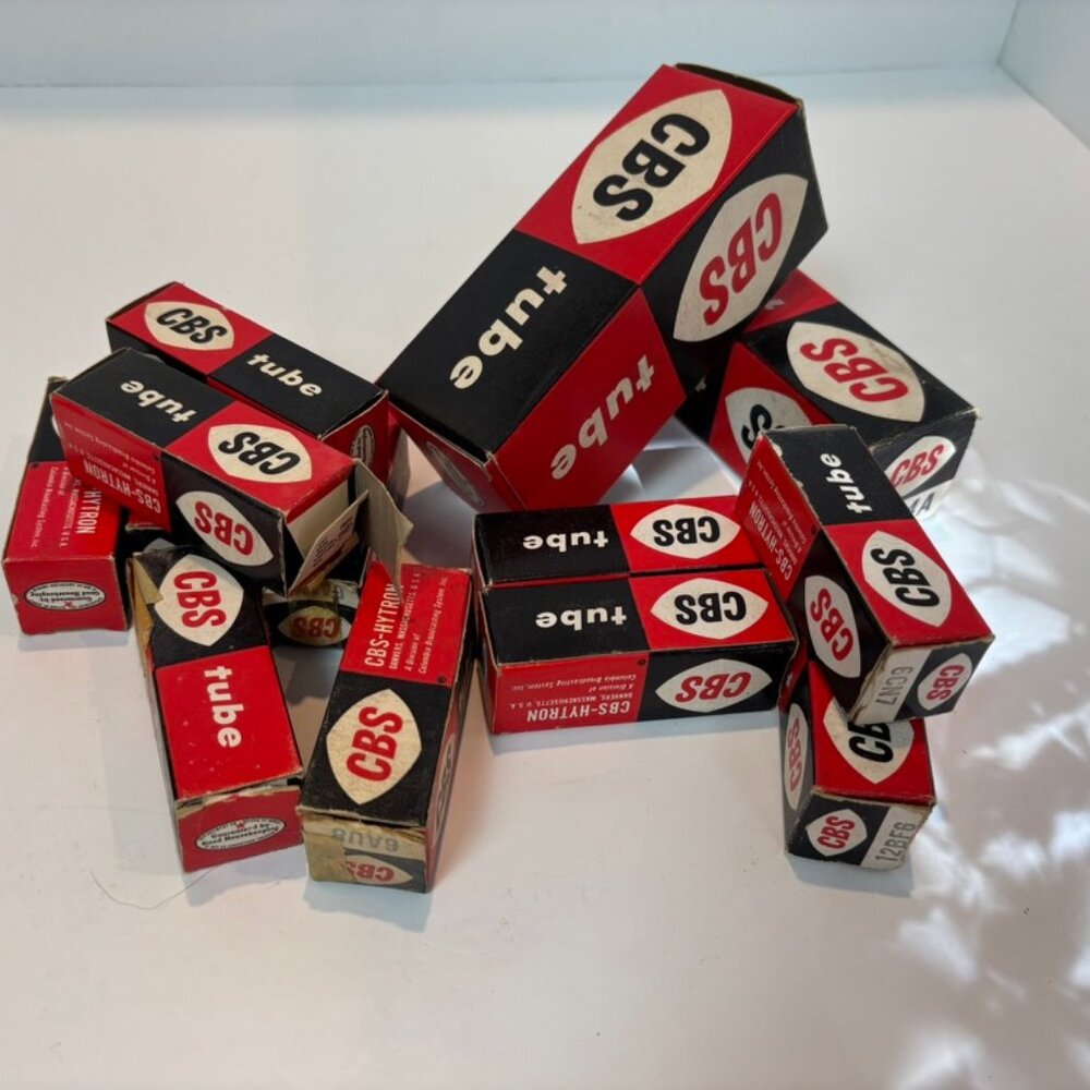 Vintage Various Size CBS Electron Tubes Lot Of 12 Untested